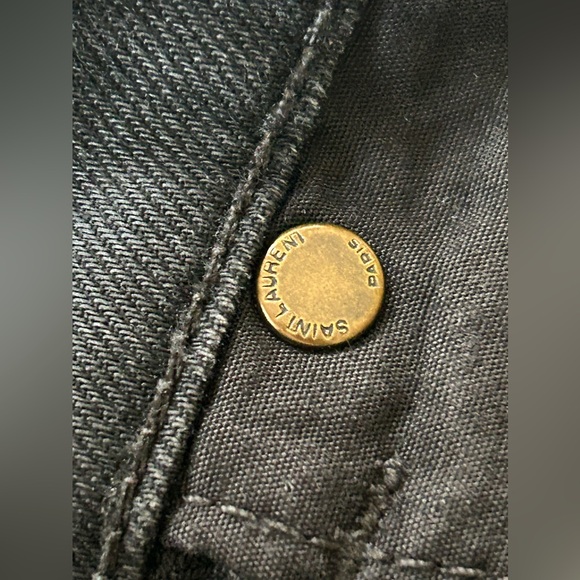 Saint Laurent Paris D02 M/SK-LW Black Denim Slim Jeans SIZE:26 - Picture 12 of 14